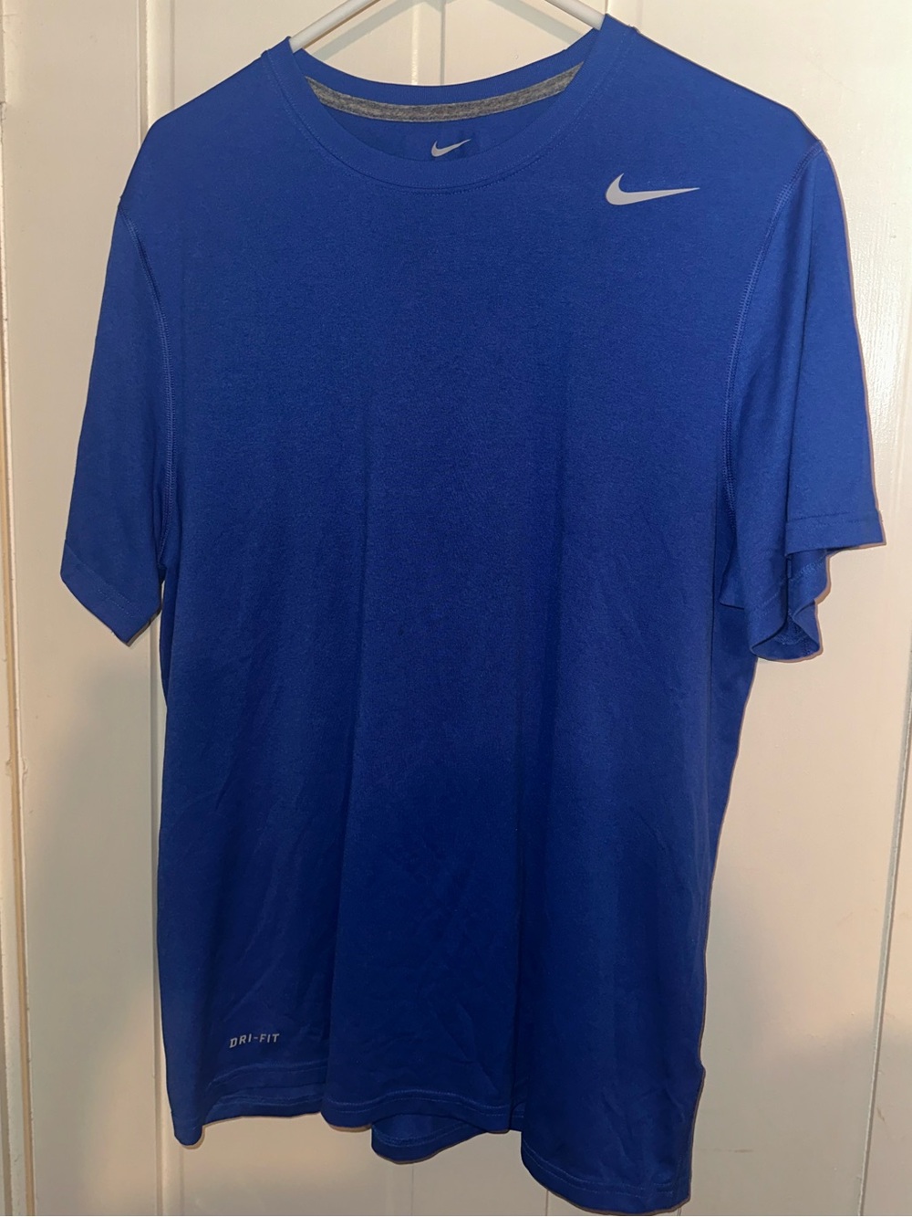 Nike Men's L Dri-FIT Legend Short Sleeve Athletic Training T-Shirt Royal Blue
